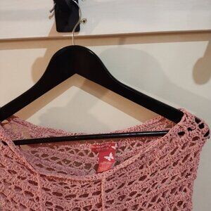 Vintage‎ 00's Y2K Butterfly by Dalia crochet shawl with fringe